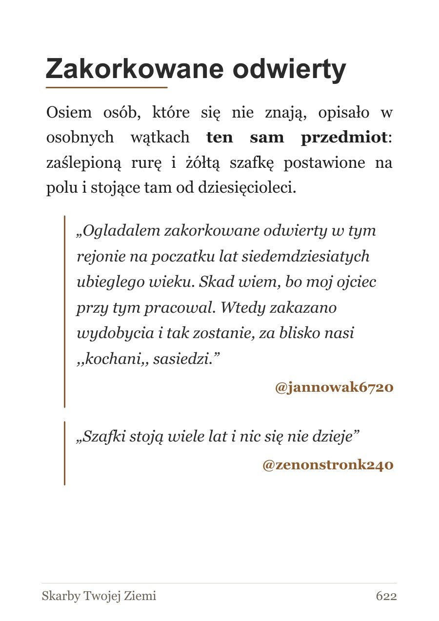 Wierciłem tam — relacje widzów zestawione z rejestrem